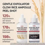 Korean White And Black Rice Exfoliating Hydrating Essence Brightening Remove Dead Skin Blackhead Soften Serum Skin Care
