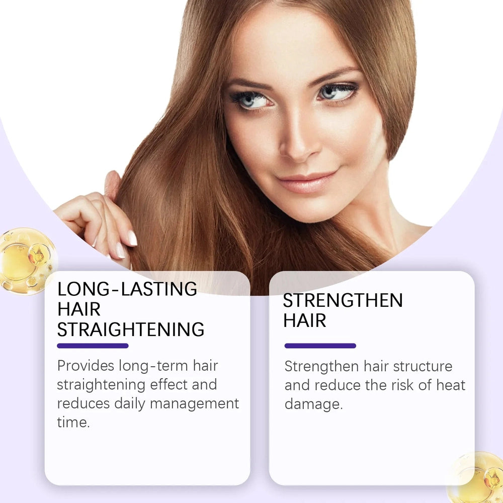 Keratin Protein Hair Straightening Cream Long Lasting Smoothing Effect For Frizz Control Silky Smooth Hair Hair Care Treatment