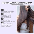 Keratin Protein Hair Straightening Cream Long Lasting Smoothing Effect For Frizz Control Silky Smooth Hair Hair Care Treatment