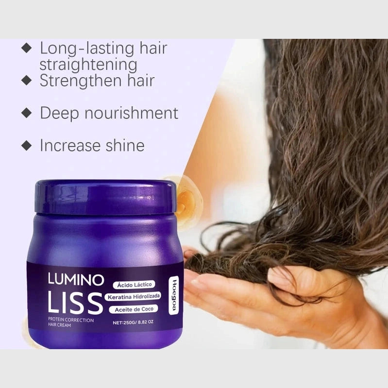 Keratin Protein Hair Straightening Cream Long Lasting Smoothing Effect For Frizz Control Silky Smooth Hair Hair Care Treatment