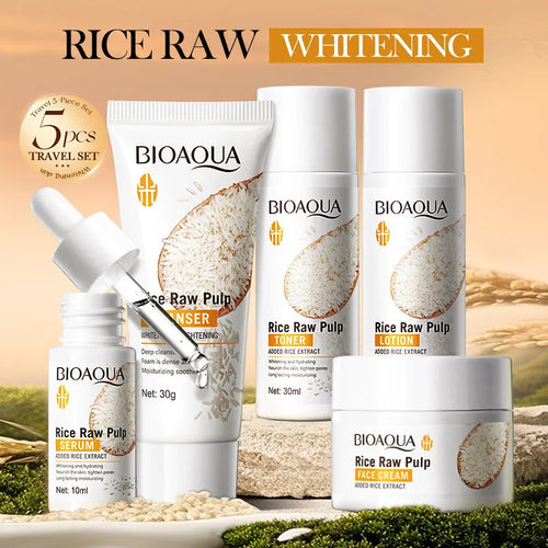 BIOAOUA Rice Raw Whitening 5pcs Set